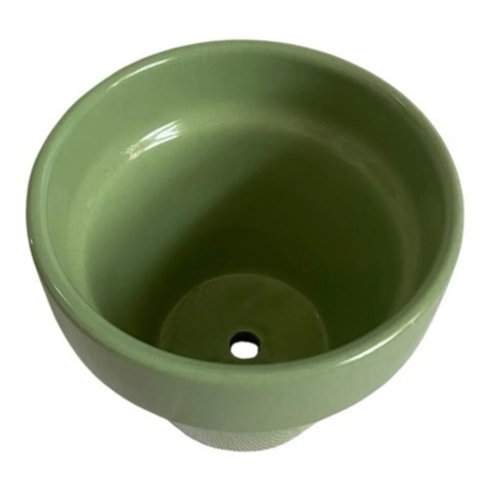 Norcal Sage Green Glazed Ceramic Flower Pot Planter 5.5